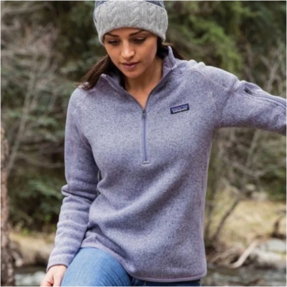 Patagonia 1/4 Zip Purple Pullover Sweater XS